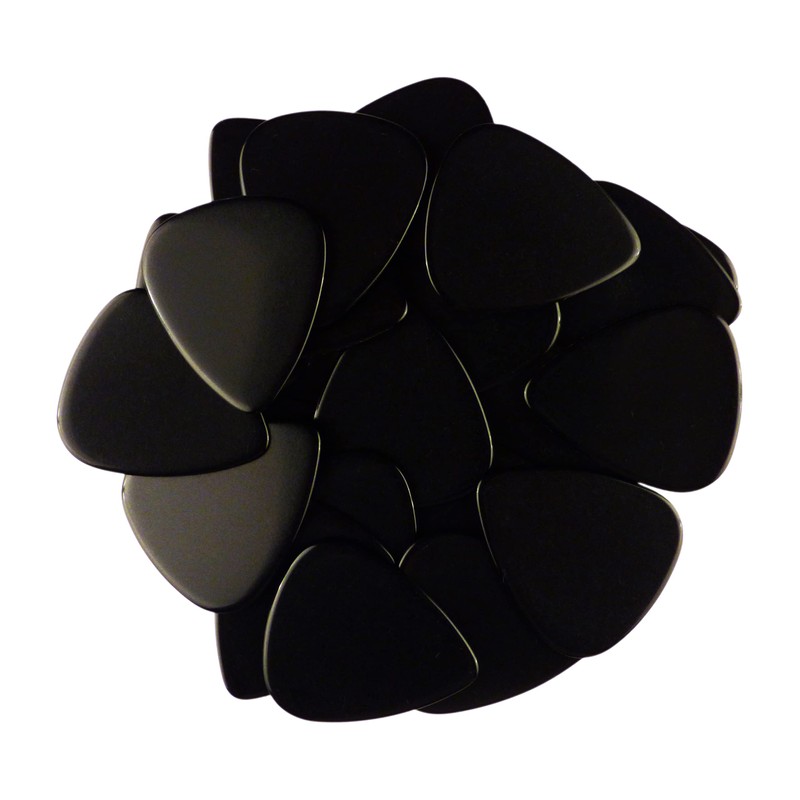 Celluloid Black Guitar Or Bass Pick - 0.96 mm Heavy