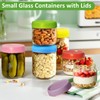 KITCHOP 4 Pack Overnight Oats Containers with Lids, Glass Jars