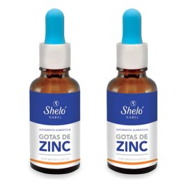 Zinc Gotas Sheló Nabel, Pack con 2 para tu Bienestar, 30 mL Sin Sabor                                                                                 