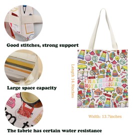 BAUNA Therapist Appreciation Tote Bag Therapist Assistant Gift Therapist Graduation Gift I’m A Therapist Not A Magician Canvas Bag (Therapist Tote)