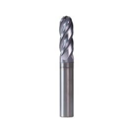 NZtools 5/16" Carbide Ball Nose End Mills,4 Flute AlTiN/TiAIN Coated Spiral Upcut Milling Cutter Tool HRC55 Microcrystalline for Alloy Steel Hardened Steel