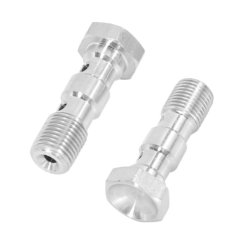 X AUTOHAUX 2 Pieces M10 x 1.0 Metric Thread Double
