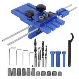Fastening Kit Woodworking Hole Locator, Woodworking Drill Guide Tool, 08450 Practical Guiding Woodworking Punching for Positioning Wood Processing