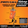 PROYAMA 15 - Amp Electric Wood Chipper, Corded Shredder with