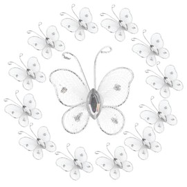 Alipis 50Pcs Butterflies for Crafts Decorative Butterflies for Weddings Parties Decor Ornaments Easy Application