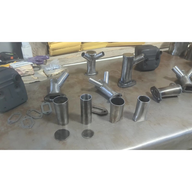 ECHO Header Pipe Echo CS-590 Chainsaw Muffler Exhaust Dual Port