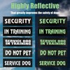 4 Pcs Reflective Dog Patches for Service Dog Vest Tactical