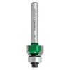 Trend Craft Pro 1/4in shank bearing guided round over router cutter - 1/8in radius Two Flute Carbide tips.