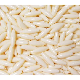 JOLLY STORE Crafts® Ivory color Spaghetti Craft Beads 19x6mm 200pc DIY Jewelry Bracelets Anklets