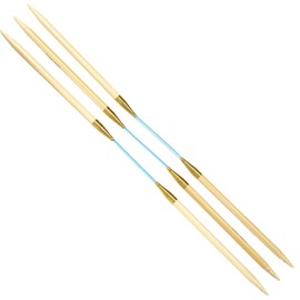 skacel by addi Flexiflips Double Pointed Knitting Needles, 9.5 Inch (24 cm) Bamboo Tips with Flexible Nylon Cord, 2.5 mm (US Size 1)