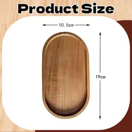 Cyiiifa Cash Tray, Wooden, 7.5 x 4.1 inches (19 x 10.5 cm), Pentray, Small Tray, Mini Tray, Orbon, Natural Wood, Stylish, Nordic Style, Small Dish, Small Dish, Stylish