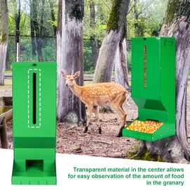 SNMUMU Metal Hanging Deer Gravity Feeders with Latch and Water Filter Holds up to Over 60lb Automatic Feeder Dispensers for Deers