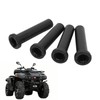 4pcs Front A Arm Long Bushing with Spacer Black Replacement
