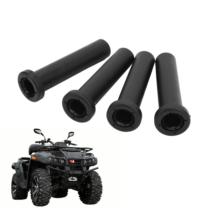 4pcs Front A Arm Long Bushing with Spacer Black Replacement