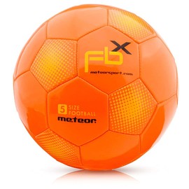 meteor Children's Football, Small Sports Ball for Toddlers, Indoor and Outdoor Ball for Girls and Boys in Sizes #1 #3 #4 and #5, orange