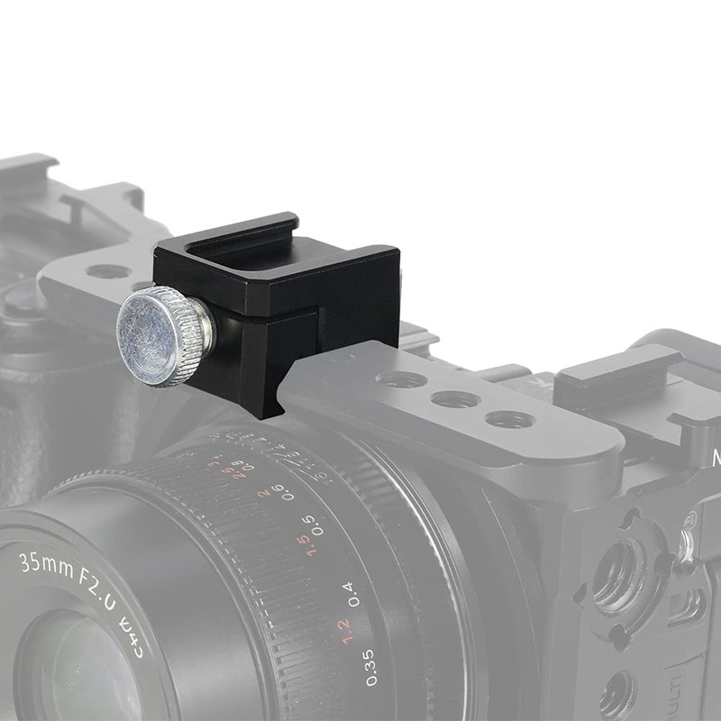 NICEYRIG Cold Shoe Mount Cold Shoe Adapter with NATO Rail