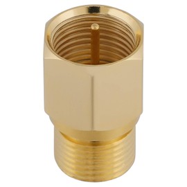 Oehlbach Transmission Shift S Coaxial F-Connector IEC (m) (Satellite Connector, Adapter, Screwable) Gold-Plated for TV/Radio Connection - Pack of 1