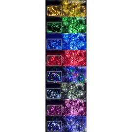 Illumination Lights, Christmas Lights, Straight Lights, 100 Bulbs, 32.8 ft (10 m), Rainproof, Linkable, Memory, With Controller
