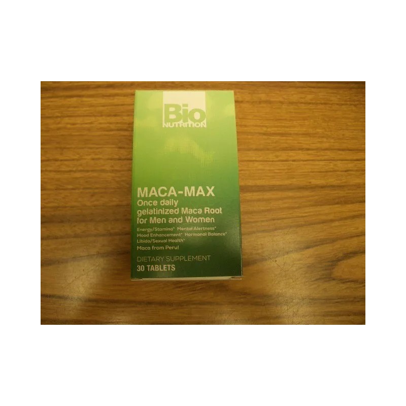 Bio Nutrition - Maca-Max 1,000 mg 30 Tablets Exp 10/2026