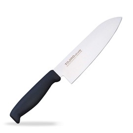 藤寅工業 藤次郎作 Tojiro Color モリブデンバナジウム鋼 三徳庖丁 170mm ブラック F-262BK