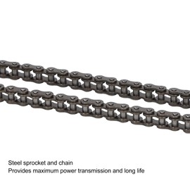 Chain and Pinion Kit 80 Teeth 25 H 34 mm Sprocket with 3 Holes 10 Teeth Sprocket with H-Hole Chain with 146 Links