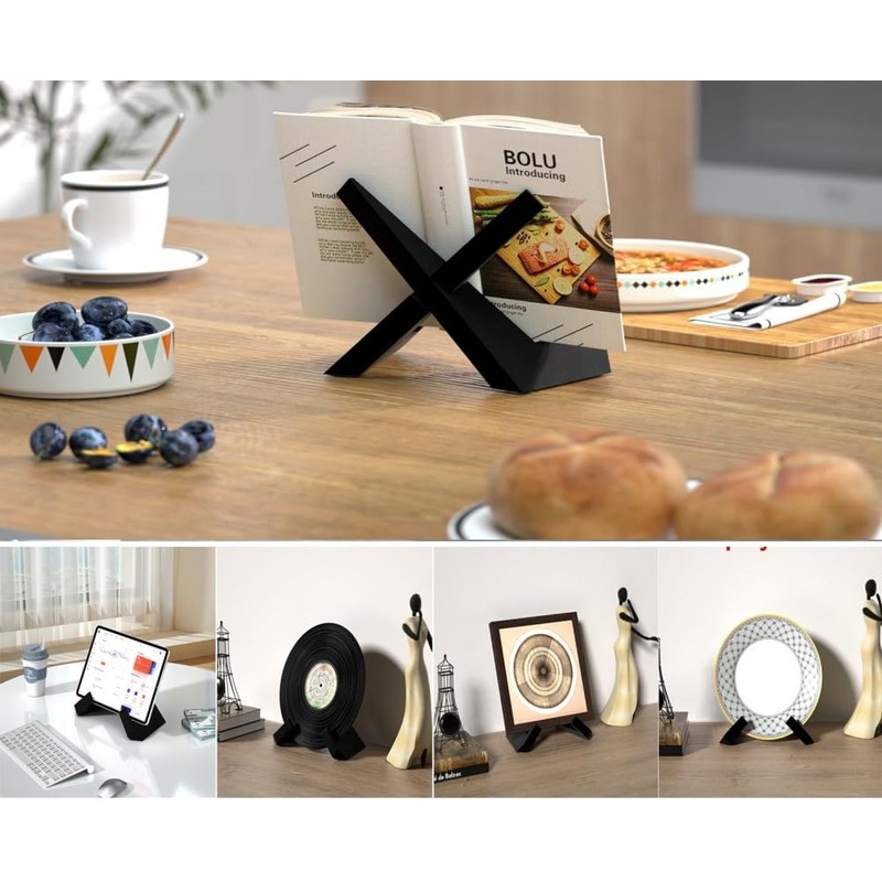 Cookbook Stand for Kitchen, Recipe Book Holder for Kitchen Counter,