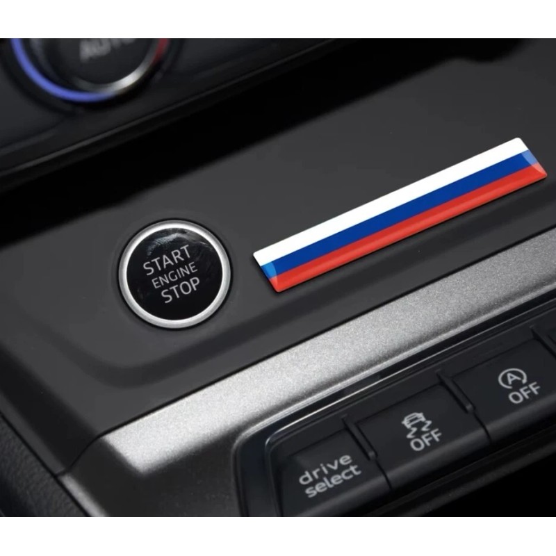 DIGIART INTERNATIONAL ITALY ITALIAN FLAG 3D EPOXY CAR EMBLEM SET