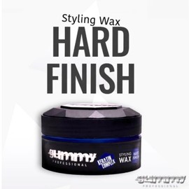 Gummy Gummy Hard Finish Hair Styling Wax 150ml - 5.07 Fl Oz (Pack of 1) Hard Finish