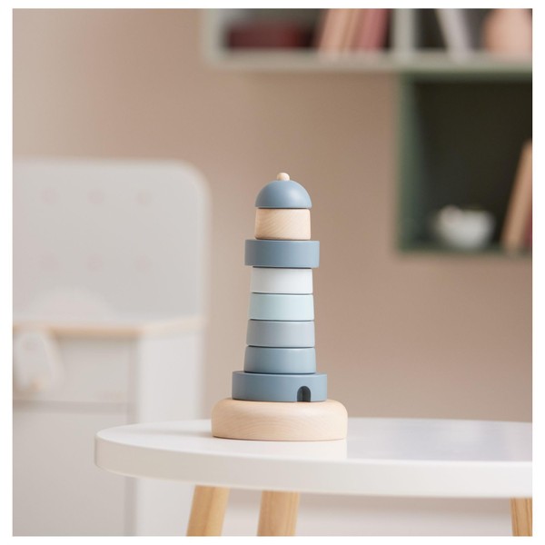 FLEXA Lighthouse Stacker | Wooden Stacking Toys | Montessori Educational
