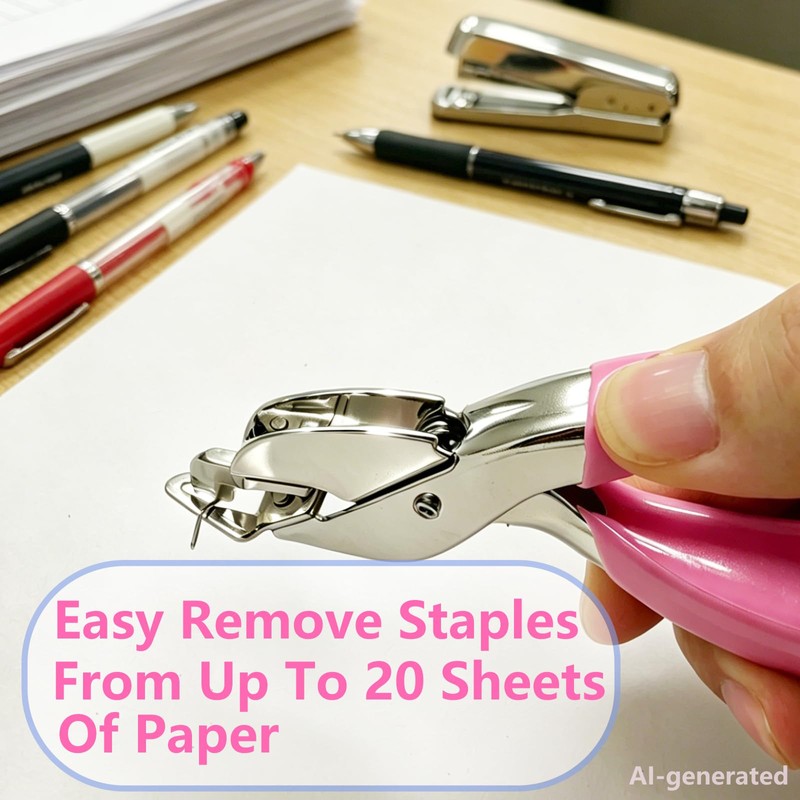 2PCS Staple Remover Staple Puller Remover for Home School Office,Quick