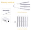 LABOREDUCER Under Cabinet Lighting Plug in Cold White 6000K,6 Pack
