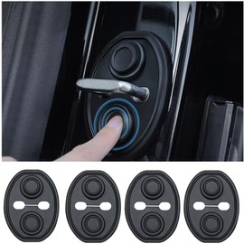 ドアヒンジカバー ドアカバー 日産 シーマハイブリッド・ 日産 エクストレイル・日産 キューブ ・ 日産 シルフィ・ 日産 NV150 AD ・ 日産 セレナ 車種用 ドアロック ドア ストライカー カバー アクセサリー ドア遮音ショックアブソーバー 車のドアショックプロテクトクッション 消音 衝突防止 シリコン 材料 K20-13