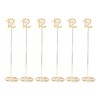 6pcs Metal Wedding Table Numbers Rust Prevention Thickened Tall Table