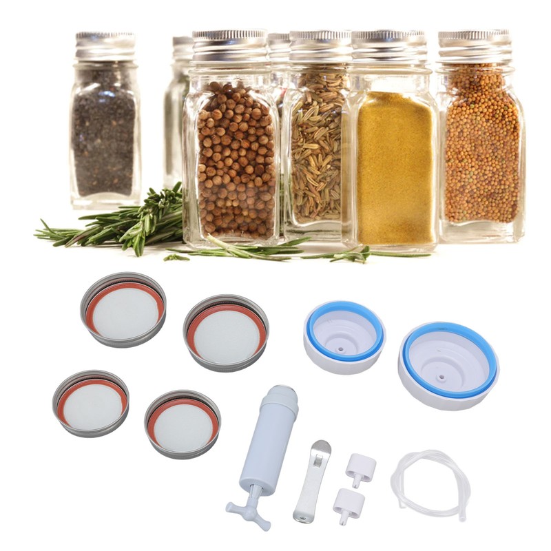 Jar Vacuum Sealer Jar Sealing Kit with Hand Vacuum Pump