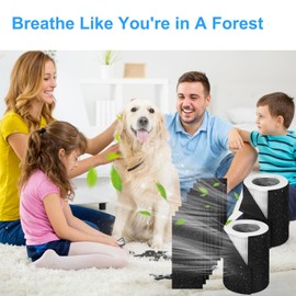 2+8 HP670 Replacement Filter-Compatible with Hunter HP670 Large Tower True Air Cleaner Purifier, Part# H-HP670-VP Filter,2*HP670 True HEPA Filter Replacement + 8*Activated Carbon Pre-Filter (2+8 Set)