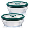 Anyday 2-Pack (2-Cup) Glass Food Storage Set with Glass Lids