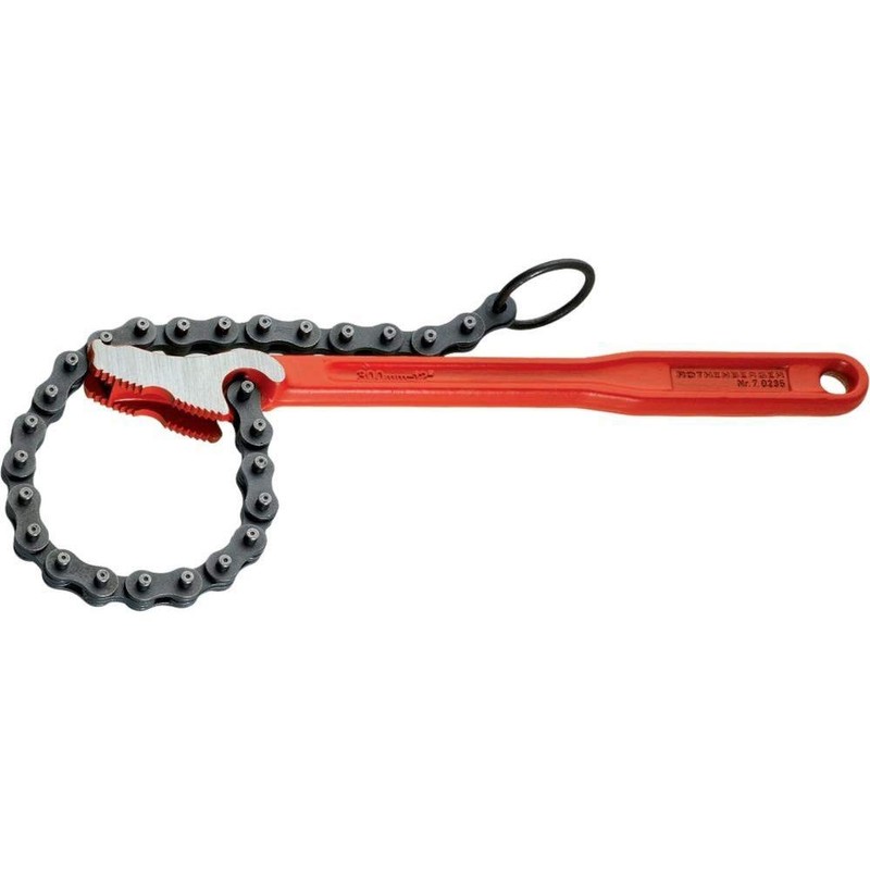 Rothenberger 70235 R-L Tongue Chain Wrench, Red/Black/Grey, 115 ml
