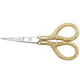 G4 Vision Cuticle Scissors Eye Brow Scissor Manicure Pedicure Grooming Nail Trimming Gold (4 inch)