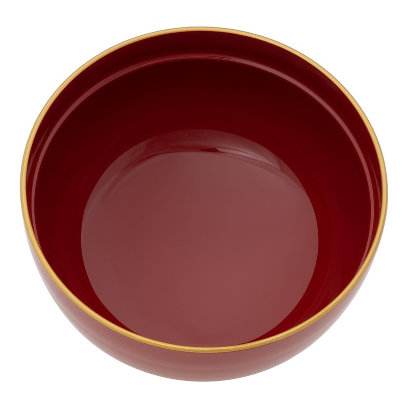 yam002 Yamanaka Lacquerware Zoni Bowl Soup Bowl with Lid, Large,