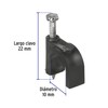 Volteck GCU-10N, Bolsa con 20 grapas negras de 10 mm