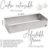 ScrapCooking 1916 Stainless Steel Rectangular Baking Tin Extendable from 25