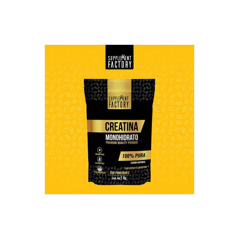 Creatina Monohidratada Pura 1 Kg Sabor Natural