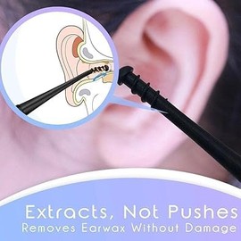 1Pc Double-Sided Earpick Soft Silicone Rotating Ear Ear Ears Remover Clean Design Wax Pick Cleaner Tools (Random Color)