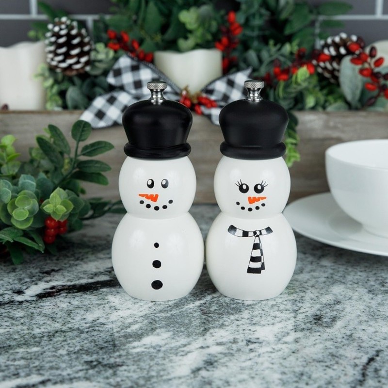 Fletchers' Mill SNOWFRIEND SALT MILL & PEPPER MILL GRINDER SET