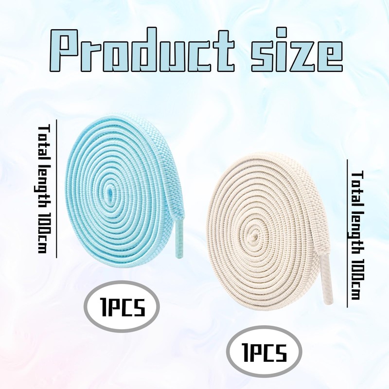 GegXcn 2 Pairs Elastic Shoe Laces, No-Tie Shoelaces with Quick-Lock