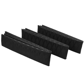 WOER 3 piezas de agarre antideslizante para caña de pescar, tubos para tubos termorretráctiles, mango de pesca, tubo de 1/2 con antideslizante y suave (negro, 3 Φ35 mm)