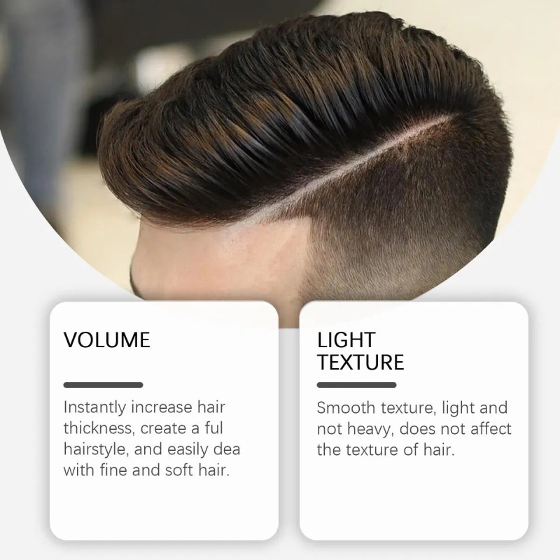 Polvo De Peinado Mate Para Hombres, Textura De Volumen Insta