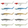 Jig Head Soft Plastic Fishing Lures with Hook Sinking Swimbaits