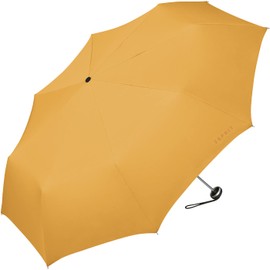 ESPRIT - Kleiner Regenschirm, faltbar, manuell, für Damen, Mini, Aluminium, leicht, Größe 23 cm, Butterkeks, 95 cm, Modern