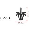 Grille Clip Fits Toyota 9046712040 Nylon 10 Pcs